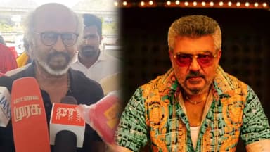 Actor Rajinikanth - Actor Ajithkumar