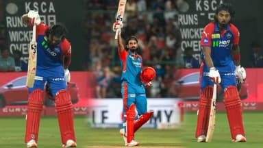DC wins - KL Rahul celebration