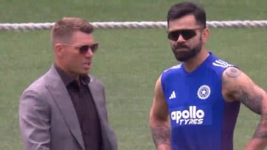 david warner and virat kohli