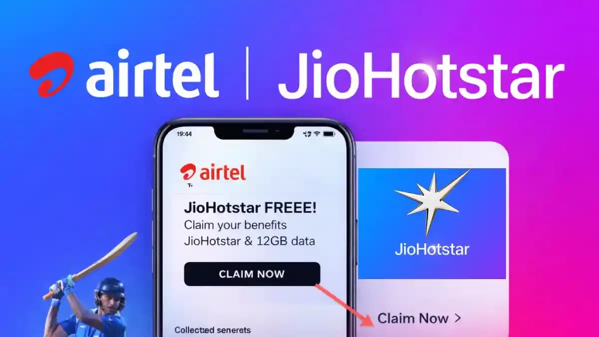 ஏர்டெல் பயனர்களே குட் நியூஸ்! Jio Hotstar  சேவை இலவசமா வேணுமா?