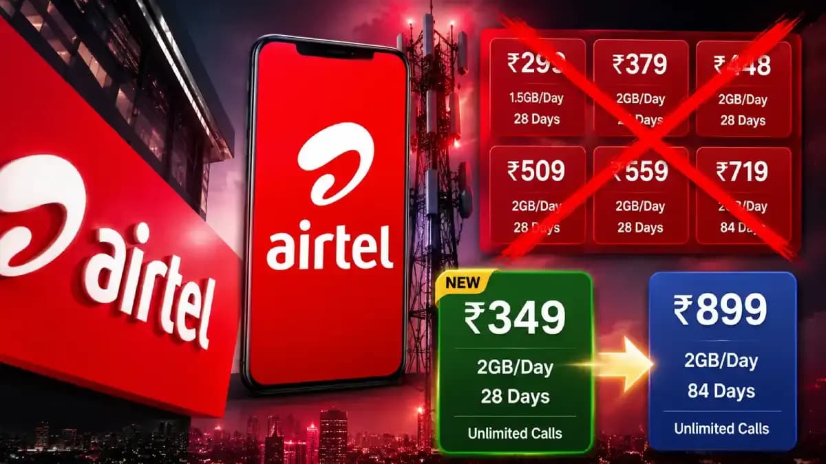 ரூ.299 திட்டம் இனி கிடையாது! ஏர்டெல் எடுத்த அதிரடி முடிவு... வாடிக்கையாளர்கள் அதிர்ச்சி!