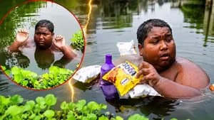 தண்ணீரை விட்டு வெளியே வந்தால் உடல் எரிச்சல்! ஒரு மாதமாக குளத்திலேயே தங்கும் சிறுவன்!