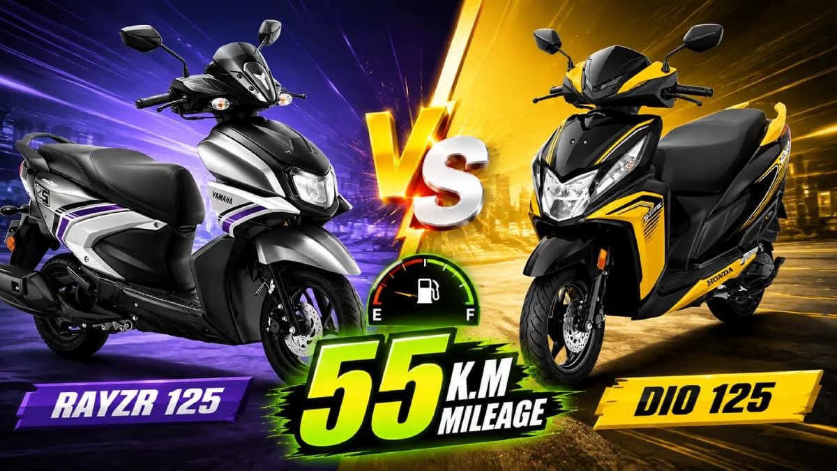 ரூ.80,000-க்குள் 55 KM மைலேஜ்! Yamaha RayZR 125 vs Honda Dio 125 எது வாங்கலாம்?