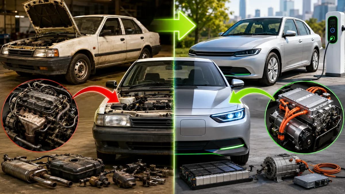 பழைய பெட்ரோல் காரை  Electric Car-ஆக மாற்றலாம்! எப்படி தெரியுமா?