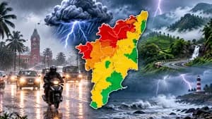 இடி, மின்னலுடன் கனமழை! நீலகிரி முதல் திருவள்ளூர் வரை அலர்ட்!