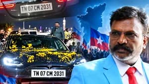 “TN 07 CM 2031” நம்பர் பிளேட்டுடன் திருமாவளவன்! 2031 அரசியல் இலக்கா?