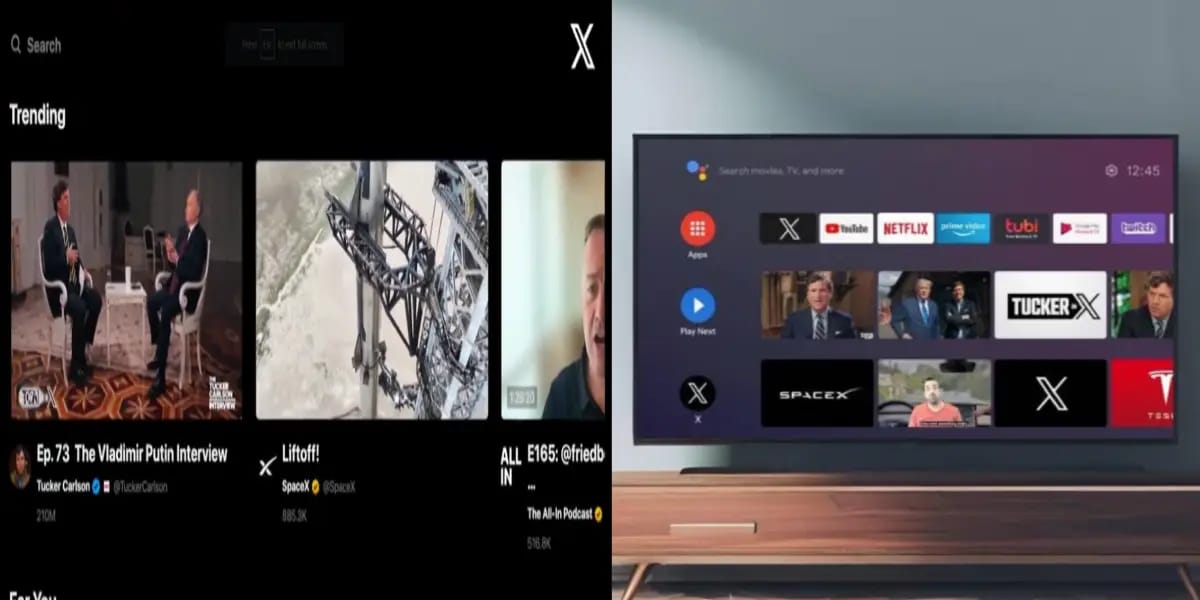 X TV app