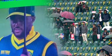 Match abandoned due to rain