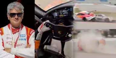 ajith car accident spain