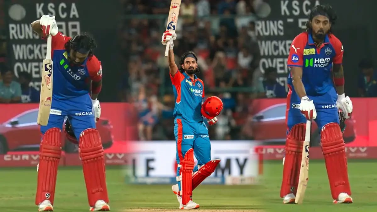 DC wins - KL Rahul celebration