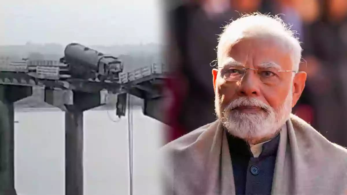 pm modi - Gambhira bridge collapse