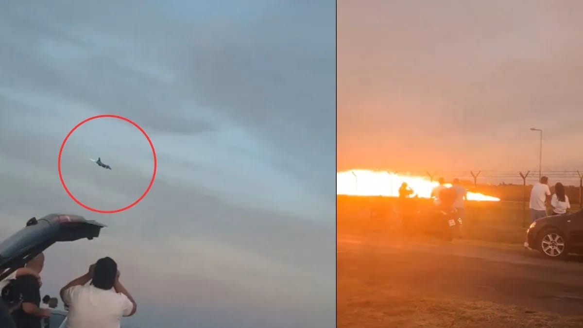 F16 fighter jet crashes