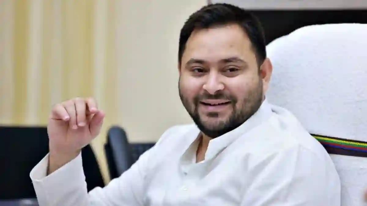 TEJASHWI PRASAD YADAV happy