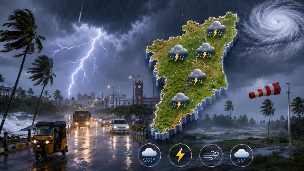 தமிழகத்தில் இடி, மின்னலுடன் கூடிய மழைக்கு வாய்ப்பு - வானிலை ஆய்வு மையம் தகவல்!