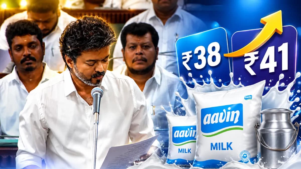 ஆவின் பால் கொள்முதல் விலை லிட்டருக்கு ரூ.3 உயர்வு..முதல்வர் கொடுத்த குட் நியூஸ்!