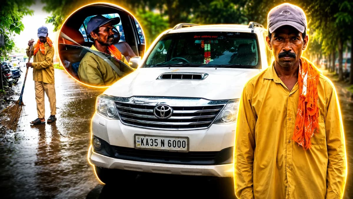 ரூ.50 தினக்கூலி..கையில் Fortuner கார்! சாலையை சுத்தம் செய்யும் சேசப்பாவின் கதை!