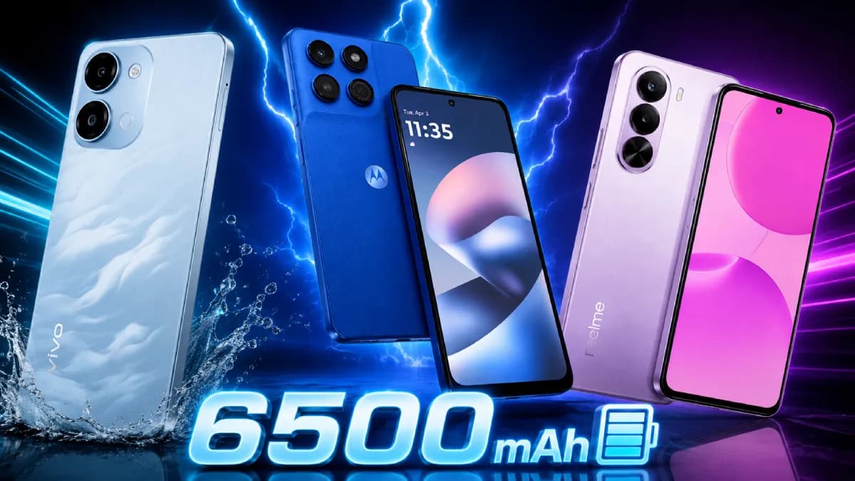 ரூ.20,000-க்குள் 6500mAh பேட்டரி! அசத்தல் அம்சங்களுடன் வரும் 3 புதிய 5G போன்கள்!