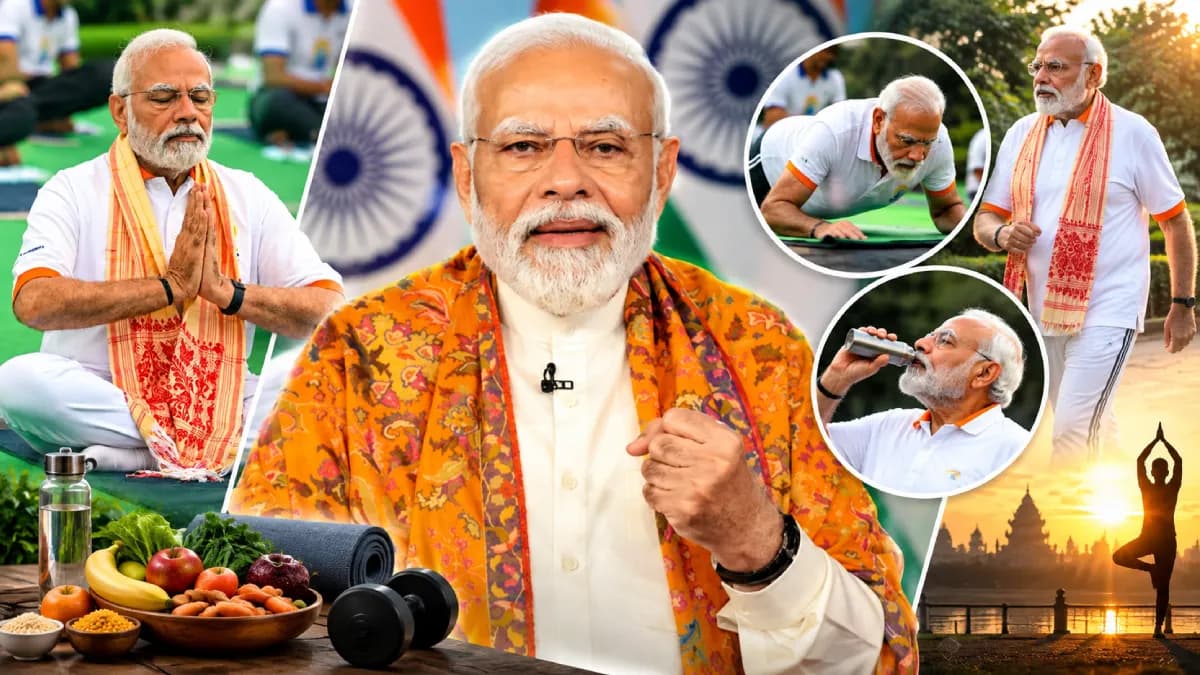 76 வயதிலும் இளைஞர் போல சுறுசுறுப்பு! பிரதமர் மோடியின் ஃபிட்னஸ் சீக்ரெட்!