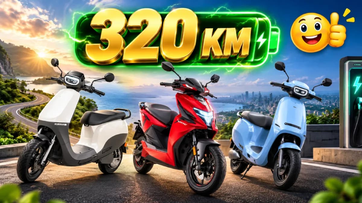 ஒருமுறை சார்ஜ் போட்டால் 320 கி.மீ...டாப் 3 எலக்ட்ரிக் ஸ்கூட்டர்கள் இதுதான்!