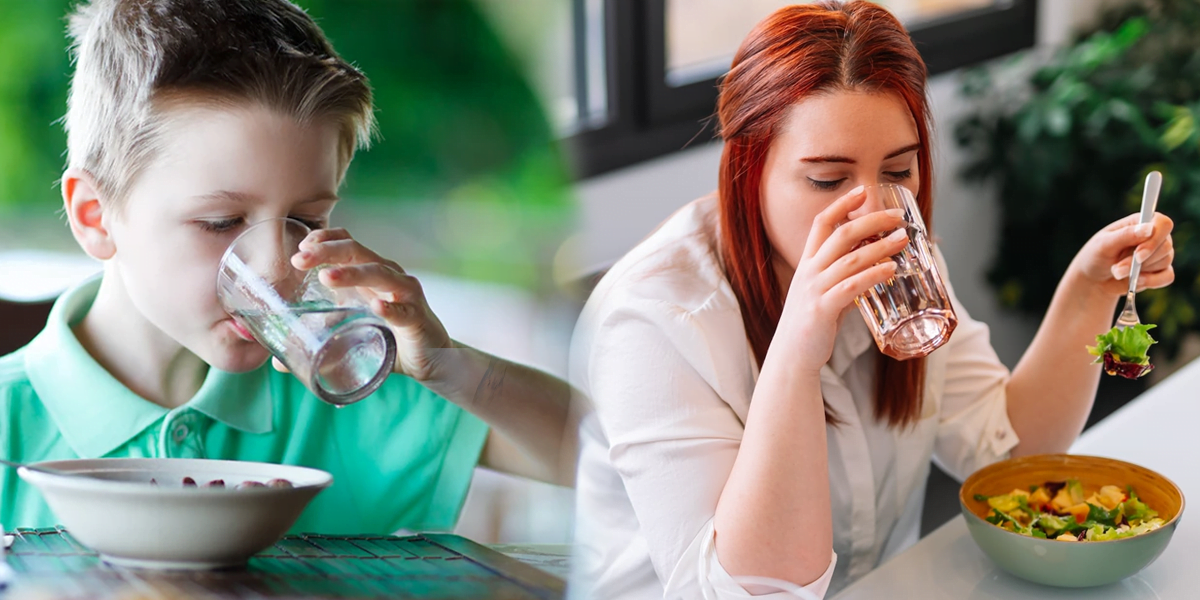 EAT drinking water