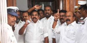 Edappadi Palaniswami portest