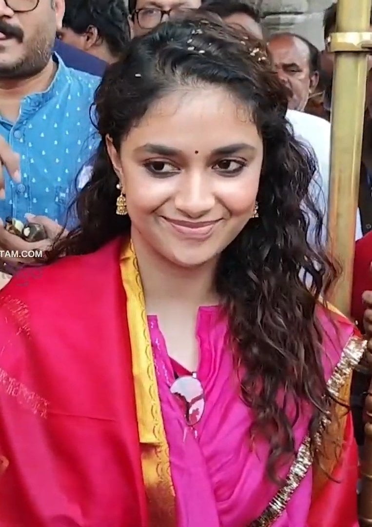 KeerthySuresh in Tirupati