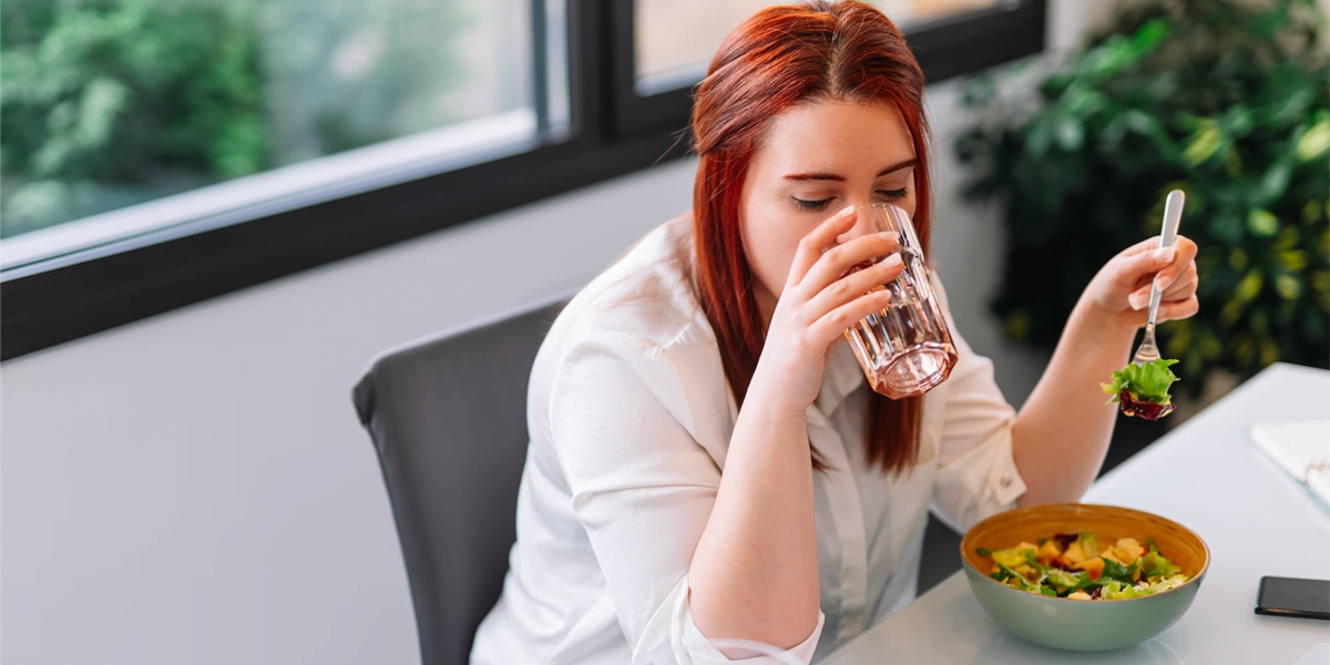 drinking water