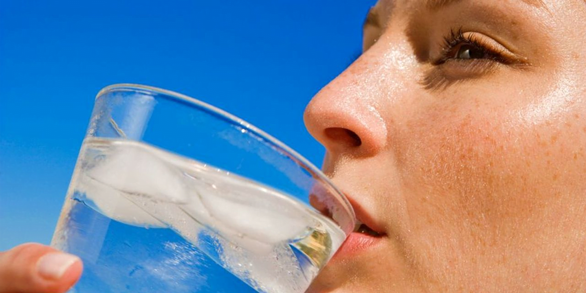 drinking water