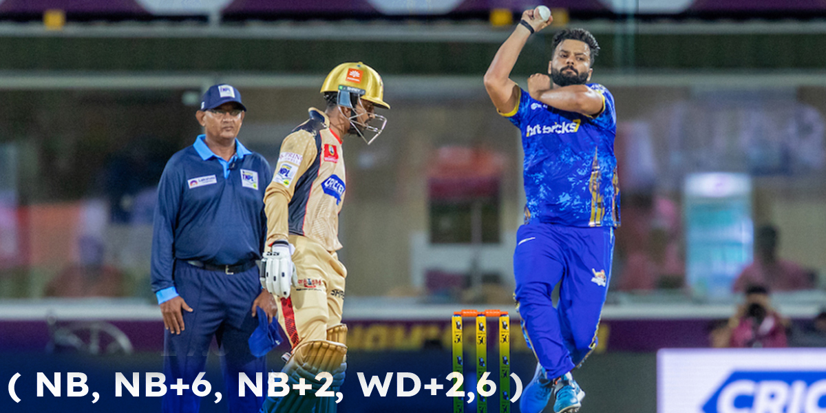 Abhishek Tanwar 18 Runs in 1 Ball