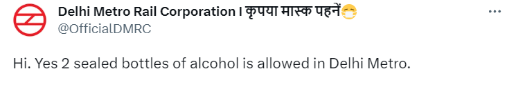 DMRC issues official statement