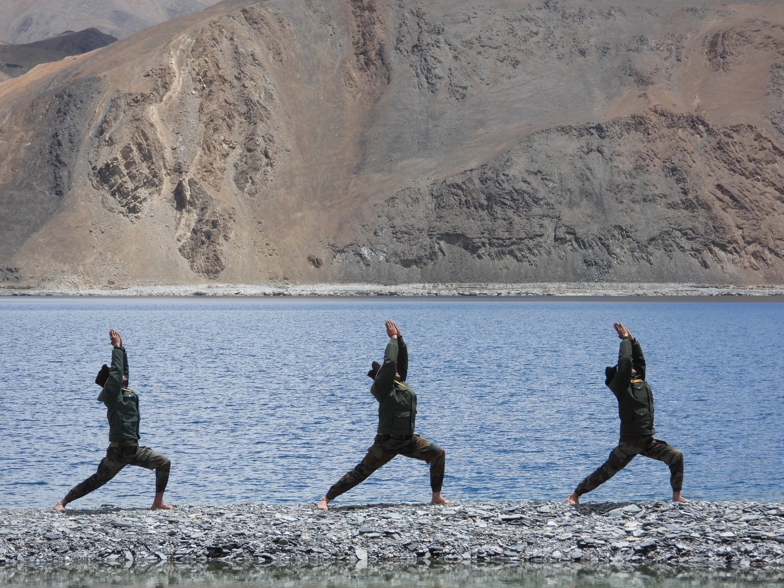 Indian Army Yoga at Ladakh