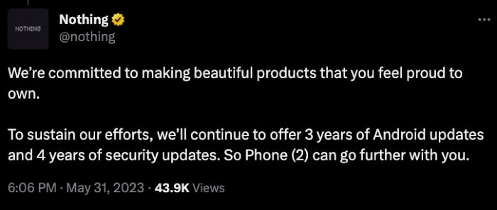 Nothing Phone software