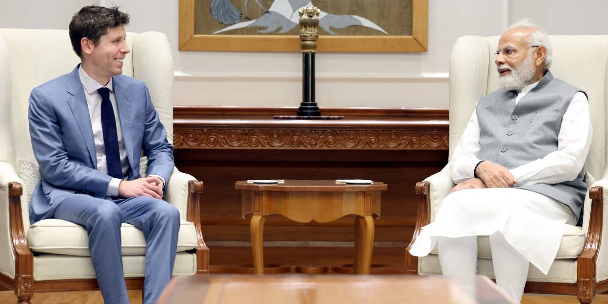 PM Modi and Sam Altman