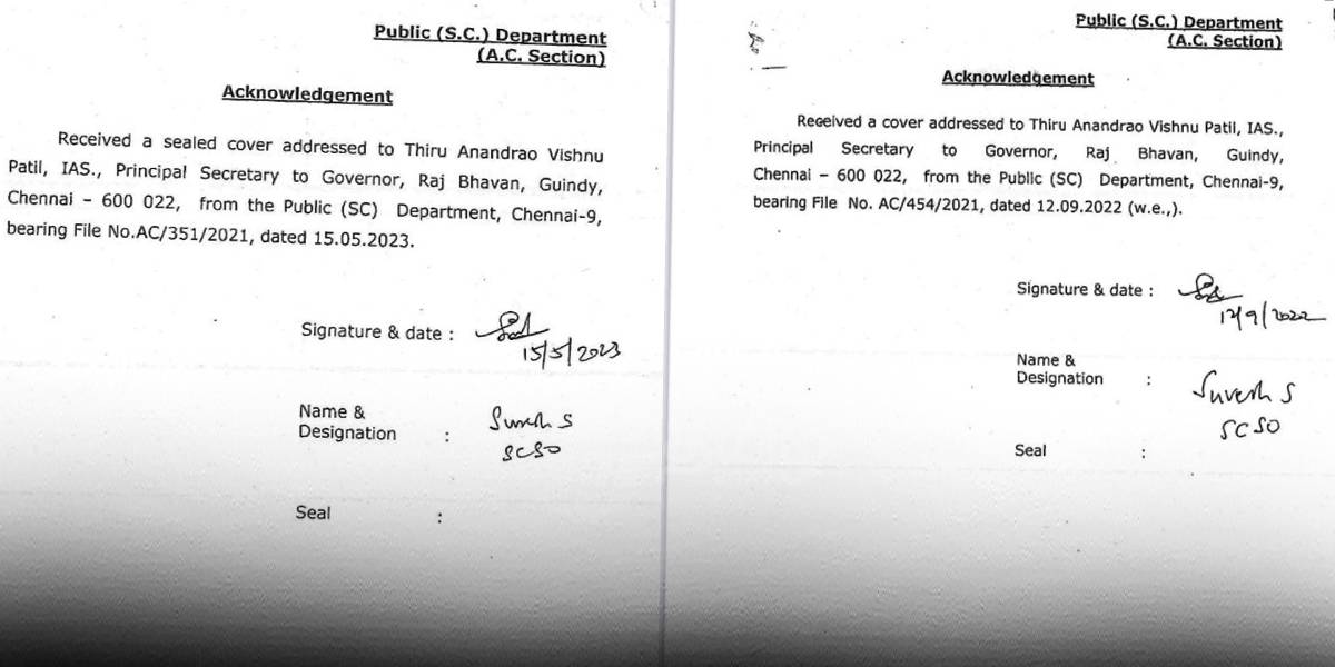 Governor Office acknowledgement