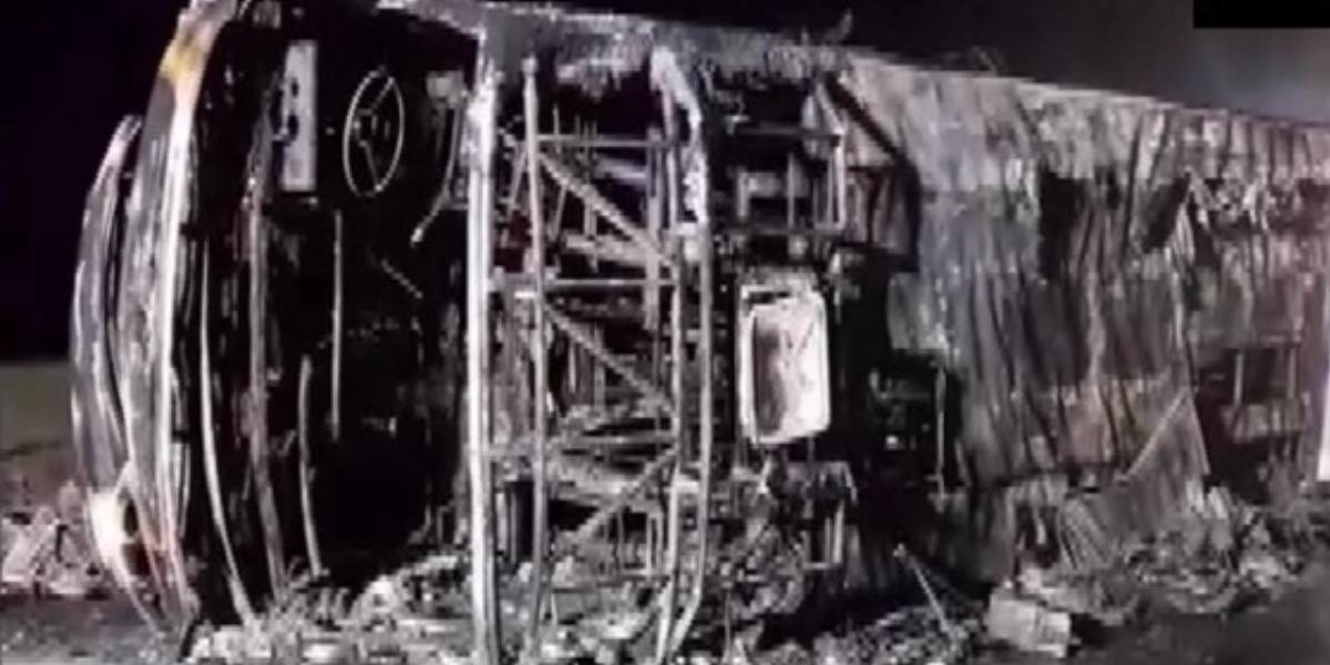 Maharatra Bus Fire Accident