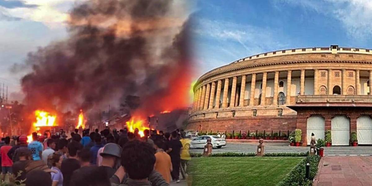 Manipur Riots - Parliment