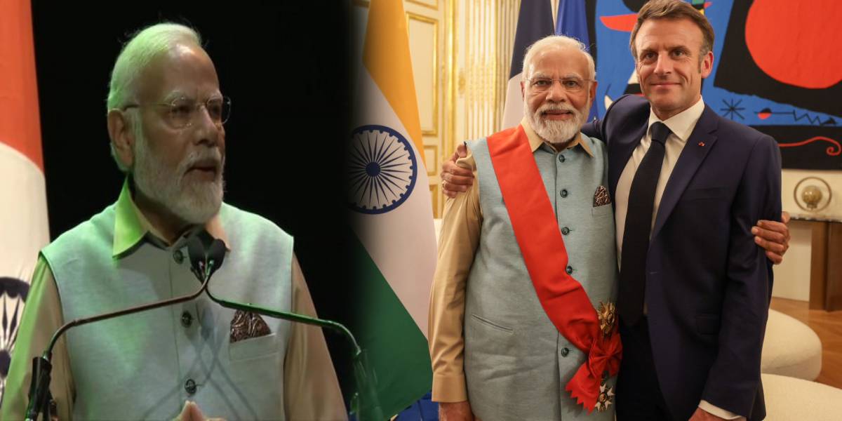 PM Modi - French President Emmanuel Macron