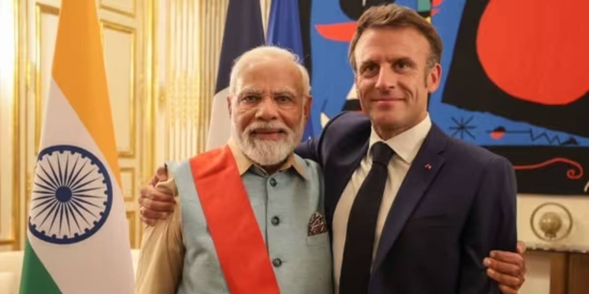 PM Modi and France president Immanuvel