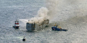 Ship Fire - Dutch Coast