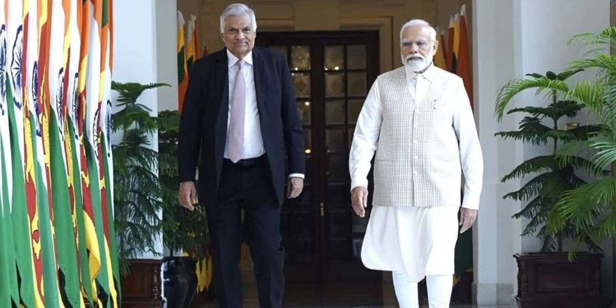 Srilanka President Ranil Wickremesinghe - PM Modi