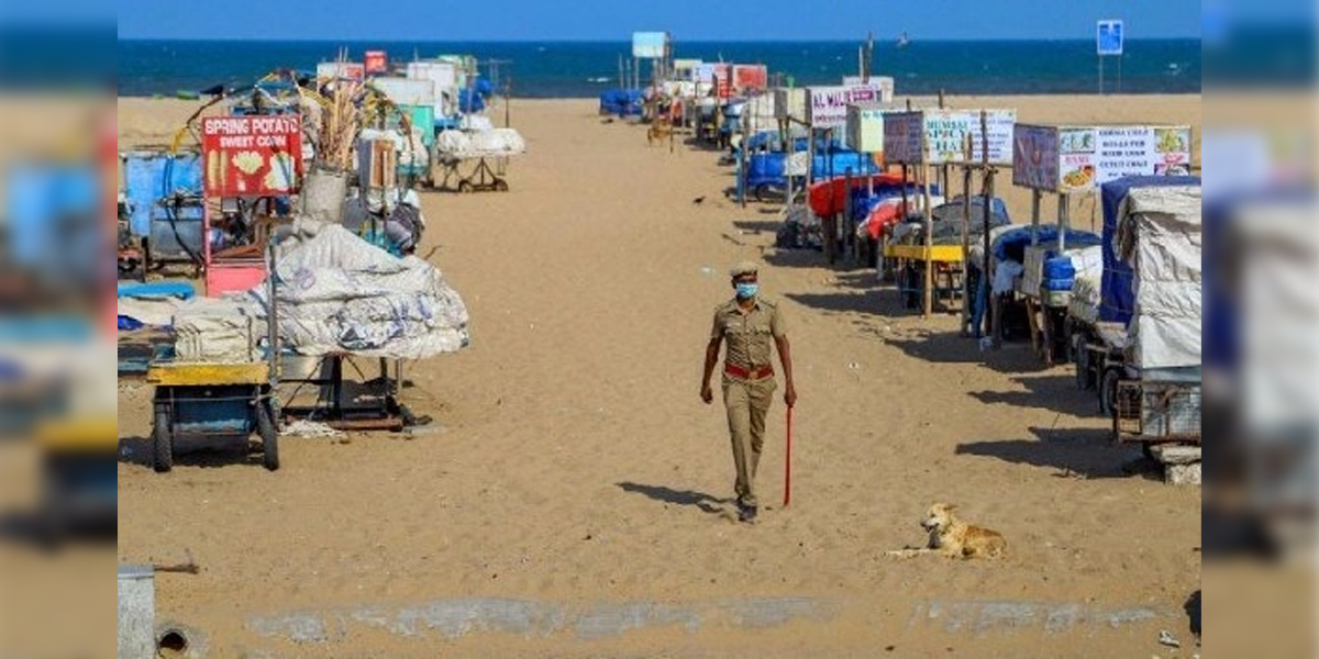 marina beach and police