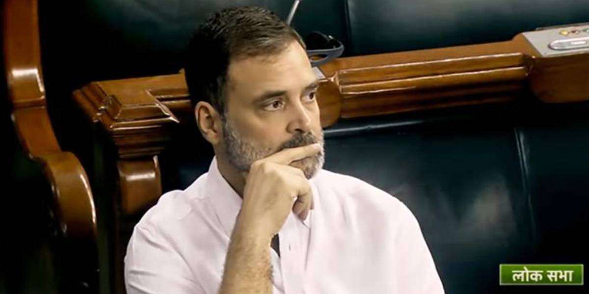 Congress MP Rahulgandhi in parliment