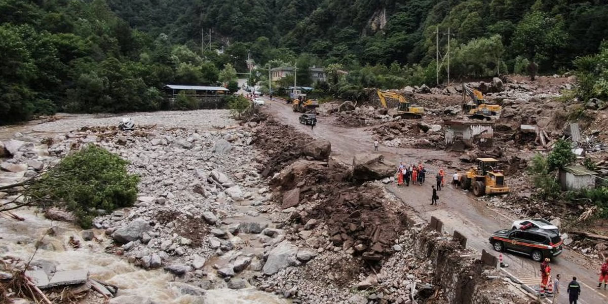 North China landslide