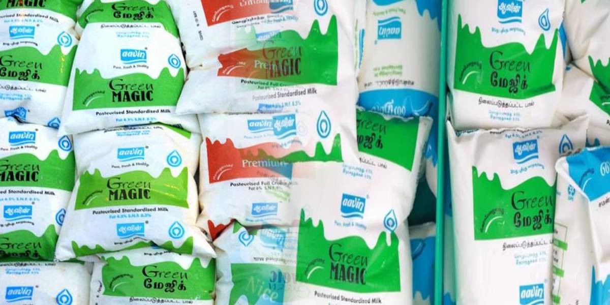 Aavin green milk