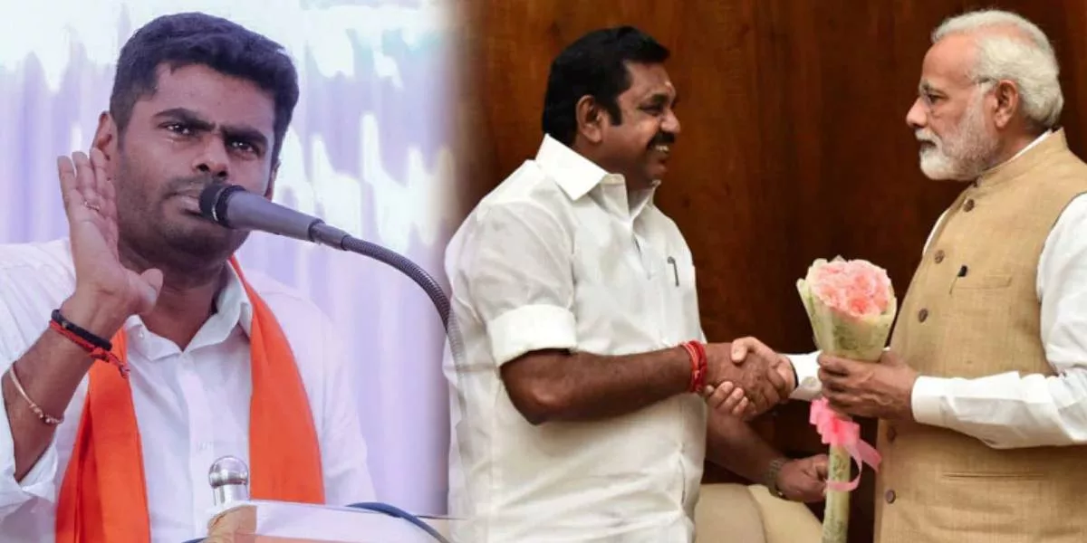 BJP President Annamalai - ADMK Leader Edappadi Palanisamy - PM Modi