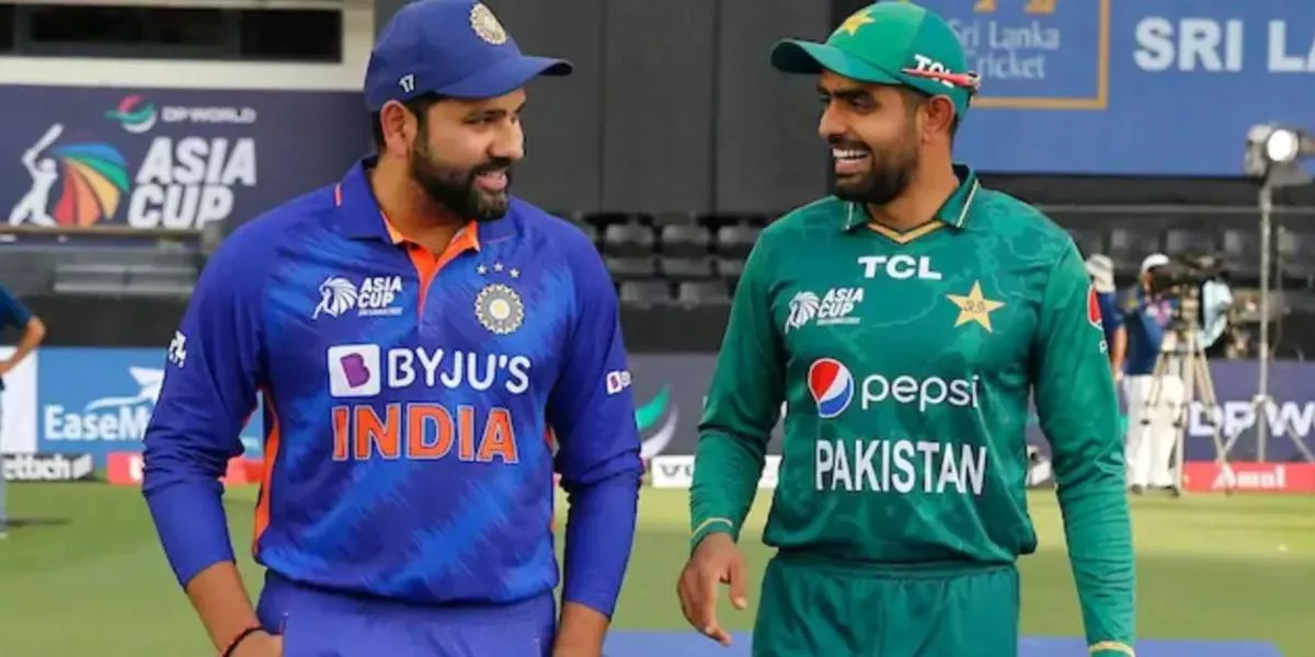 Indian Cricket Team Captain Rohit Sharma - Pakistan Cricket Team Captain Babar Azam