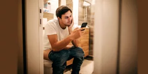Mobile Using in Toilet