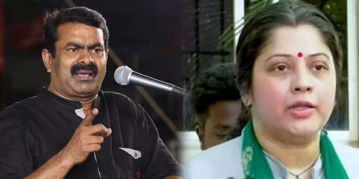 NTK Leader Seeman - Actress Vijayalakshmi