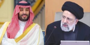 Saudi Crown Prince Mohammed bin Salman - Iranian President Ebrahim Raisi