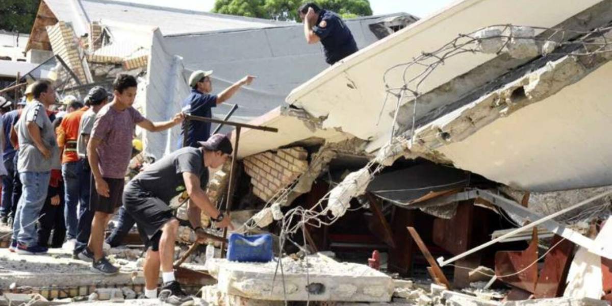 roof collapsed